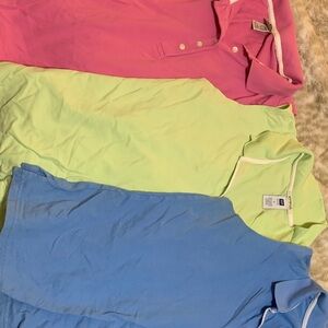 L.L. Bean Women's Sleeveless Polo tanks - Pink, Light Green, Blue